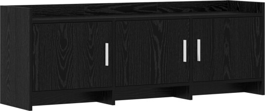 TV skap 130 x 33 x 47 cm Svart eik Konstruert tre TV skap 130 x 33 x 47 cm Svart eik Konstruert tre