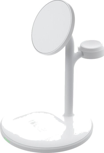 Green Cell 3-i-1 MagSafe Lader Stativ for iPhone, Apple Watch og AirPods - Hvit Green Cell 3-i-1 MagSafe Lader Stativ for iPhone, Apple Watch og AirPods - Hvit