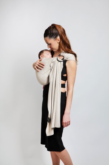 Love Radius No Knot Woven Ringsjal, White Gold