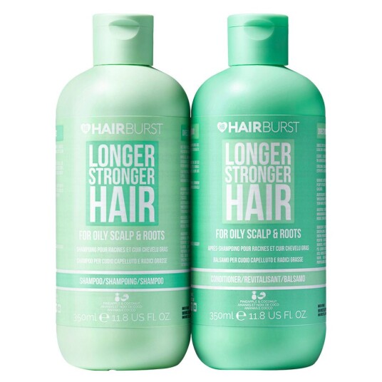 Hairburst Shampoo og Balsamsett for Fett Hodebunn 2x350 ml