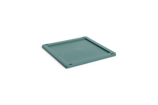 Hay Colour Crate Plastic Medium Square / Cube Lokk Dark Green