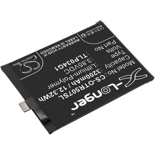 Alcatel OT-5007S batteri (3200 mAh 3.85 V, Sort)