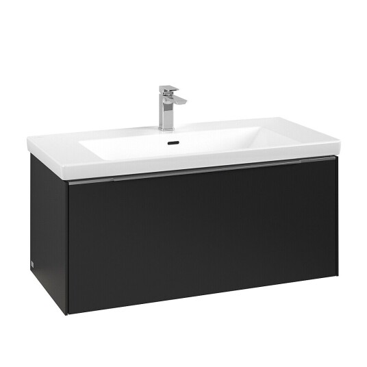 Villeroy & Boch  Subway 3.0 Servantskap m/1 skuff 973x429x478 mm Vulkansort Matt