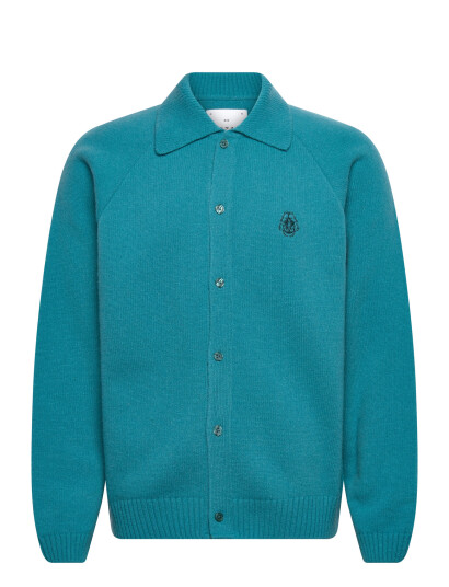 Edwin Mars Polo Cardigan Baltic   Blue   L