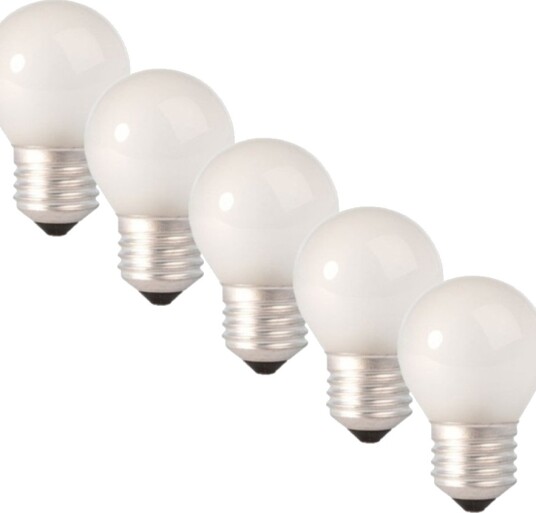 5 pakning E27 Glødepære Krone/Illum Opal 25W 2700K 5 pakning E27 Glødepære Krone/Illum Opal 25W 2700K
