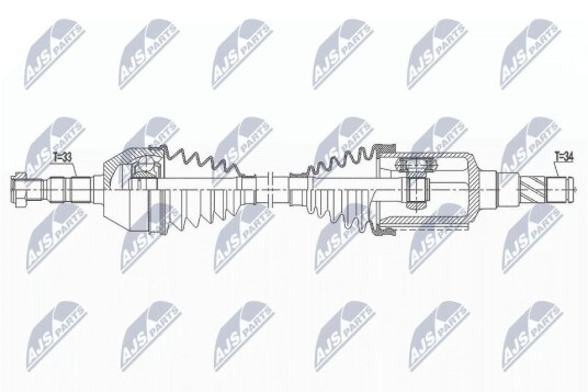 Nty Drivaksel NTY NPW DW 027
