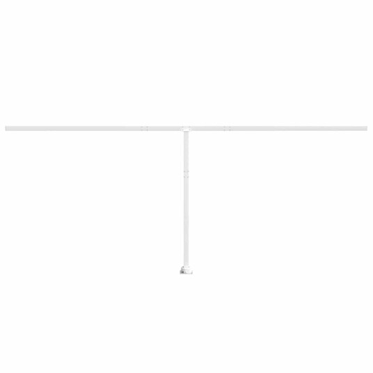 Markisestolpesett hvit 600x245 cm jern 315092