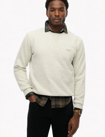 Superdry Essential Logo Crew Sweatshirt Grey XL