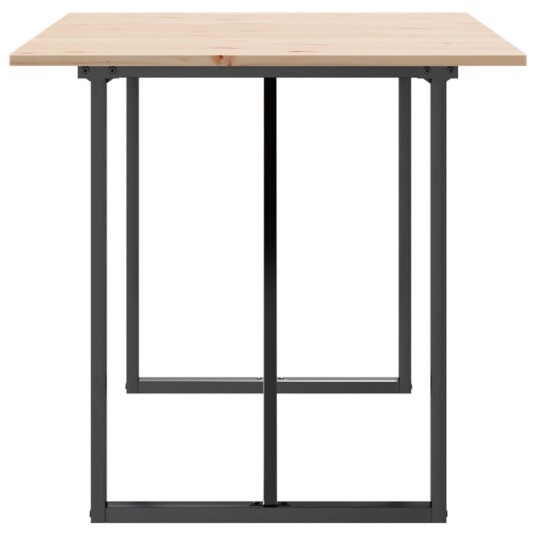  Spisebord O-ramme 160x80x75 cm heltre furu og støpejern 3282677