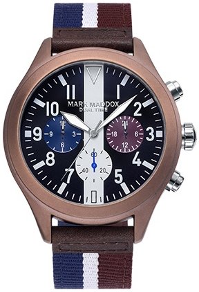 Mark Maddox Herreklokke HC2001 45 Classic Tekstil Ø42 mm