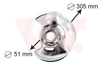 Bremseskjold VAN WEZEL 3024371