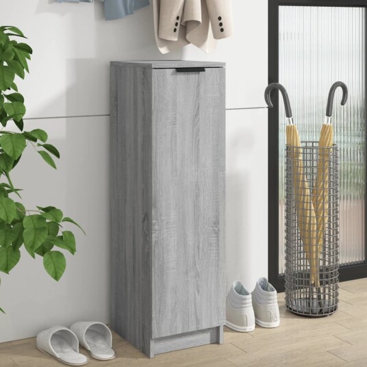 vidaXL Skoskap gr? sonoma 30x35x100 cm konstruert tre vidaXL Skoskap gr? sonoma 30x35x100 cm konstruert tre