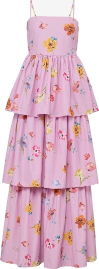 byTimo Maxikjole Cotton Taffeta Bandeau Dress Rosa byTimo Maxikjole Cotton Taffeta Bandeau Dress Rosa