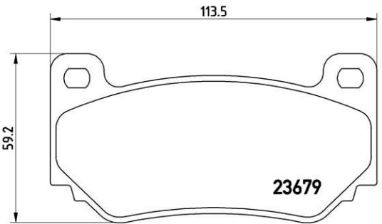 Bremseklosser BREMBO P 52 018