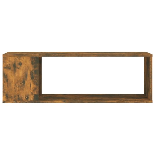 vidaXL TV-benk røkt eik 100x24x32 cm konstruert tre