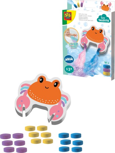 SES Creative Badeleke Krabbe Med Badefarger