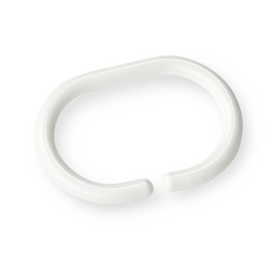 Habo Outlet: Dusjforhengsring 824 Hvit Sb