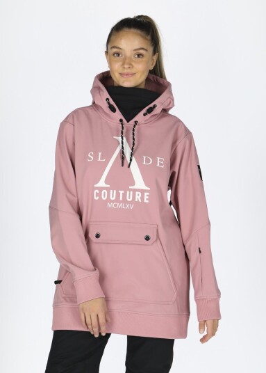 Slade Colorado Softshell Snow Hood W Dusty Rose/White 38 Vinterjakker