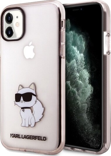 Karl Lagerfeld iPhone 11/XR Hardcase Ikonik Choupette 6,1" Rosa