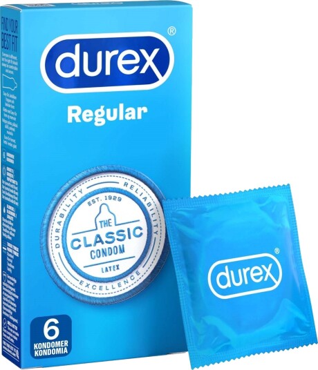 Durex Regular kondomer 6-pakning