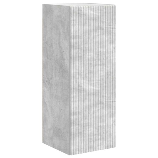 TV Veggskap 2 pcs Betong 30 x 31 x 80 cm Konstruert tre
