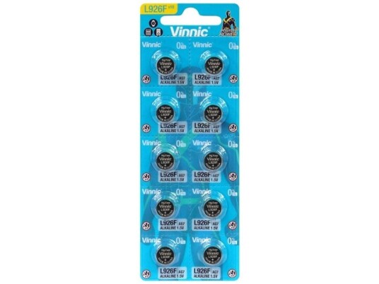 Vinnic AG7/L926F batteri 10 stk Vinnic AG7/L926F batteri 10 stk