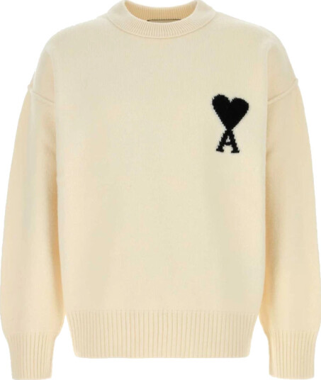 Ami Paris Herre Strikkevarer Beige M,