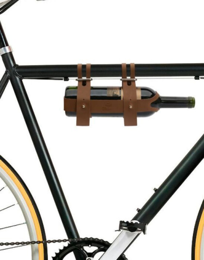 Gifts Tomorrow Leather Wine Bottle Bike Caddy Flaskeholder til Sykkel i Lær Gifts Tomorrow Leather Wine Bottle Bike Caddy Flaskeholder til Sykkel i Lær