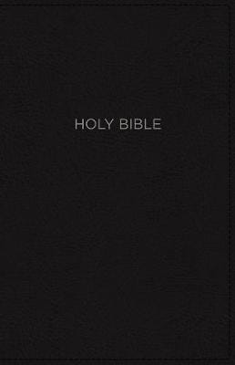 NKJV, Thinline Bible, Compact, Leathersoft, Black, Red Letter, Comfort Print  Holy Bible, New King