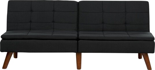 Finan Sovesofa 3 seter Svart/Mørkt tre
