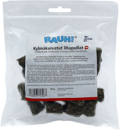 Rauh! Frystorkade Kjøttboller 100 G