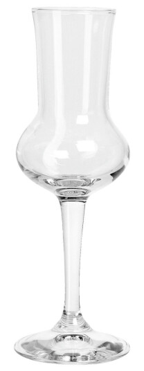 Bormioli Rocco Grappaglass Riserva uten målestrek 9cl 3.9x16.5 cm  Transparent 6 Stykk 