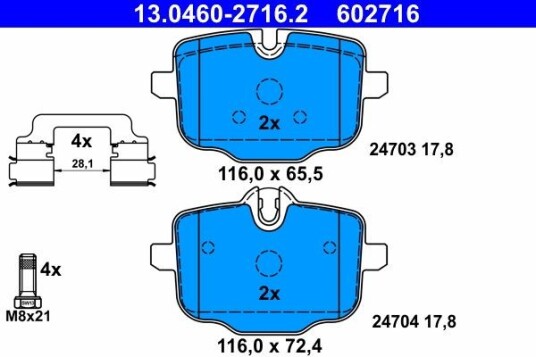 Bremseklosser ATE 13.0460-2716.2