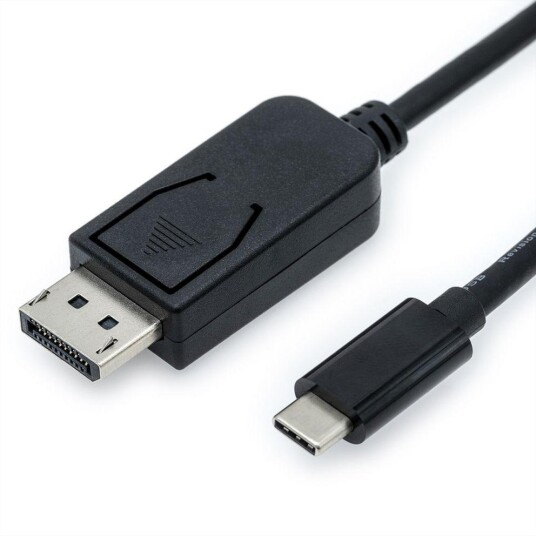 VALUE Cableadapter USB C-DP. M/M. Black. 1.0m Factory Sealed VALUE Cableadapter USB C-DP. M/M. Black. 1.0m Factory Sealed