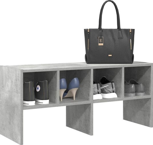 Skostativ stablebar betonggrå 89,5x30x40 cm 8721158577245 Skostativ stablebar betonggrå 89,5x30x40 cm 8721158577245