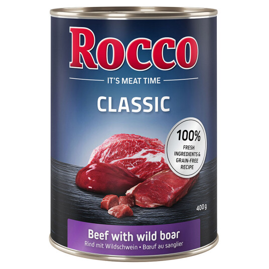 Rocco Økonomipakke Classic 12 X 400 G Storfekjøtt Med Villsvin