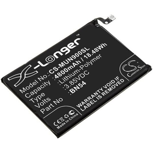 Xiaomi M2003J15SS batteri (4800 mAh 3.85 V, Sort) Xiaomi M2003J15SS batteri (4800 mAh 3.85 V, Sort)