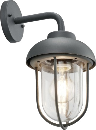 Trio Lighting Duero utendørs vegglampe antrasitt