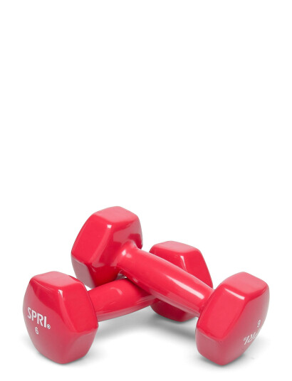 Spri Spri Dumbbell Vinyl 2,7Kg/6Lb Pair Red 2.7KG