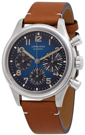 Longines Herreklokke L2.816.1.93.2 Avigation Big Eye Blå/Lær Ø41 mm Longines Herreklokke L2.816.1.93.2 Avigation Big Eye Blå/Lær Ø41 mm