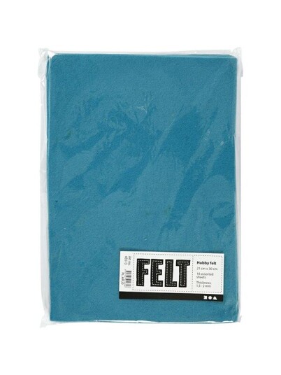 Creativ Company Hobby Felt Turquoise A4 10 Sheets