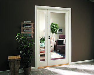 Swedoor easy glassdor 90x210 cm hvit