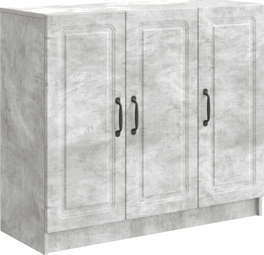  Serviesskap Betonggrå 89 x 34,5 x 77 cm Konstruert tre