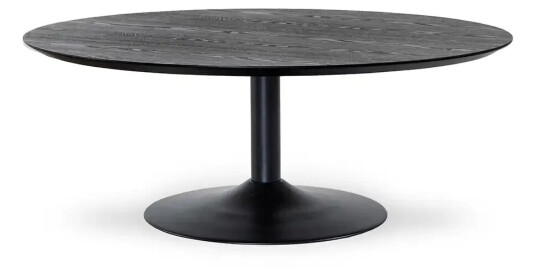 Torkelson Miles Salongbord Trompetfot 110 cm svartbeiset asketre