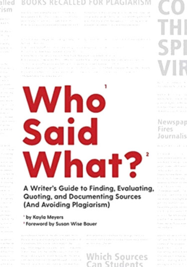 Who Said What?  A Writer's Guide to Finding Evaluating Quoting and Documenting Sources and Avoiding Plagiarism