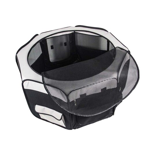Ozami Tøybur Valpegrind m/Transportveske Ø116cm til Hund og Smådyr Ozami Tøybur Valpegrind m/Transportveske Ø116cm til Hund og Smådyr