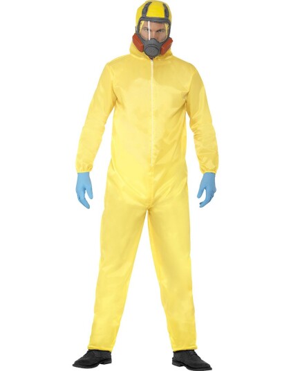 Smiffys Lisensiert Breaking Bad Hazmat Suit Herrekostyme med Latexmaske Strl XL Smiffys Lisensiert Breaking Bad Hazmat Suit Herrekostyme med Latexmaske Strl XL