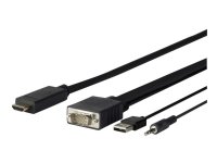 VivoLink Pro - HDMI-kabel - HDMI hann til USB, HD-15 (VGA), mini-phone stereo 3.5 mm hann - 5 m
