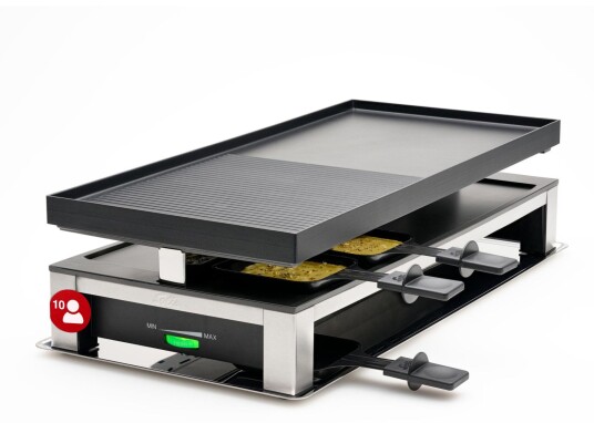 Solis 7911 Raclette 10 Personer 1500W Sort/Rustfritt Stål Solis 7911 Raclette 10 Personer 1500W Sort/Rustfritt Stål