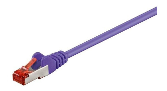 Pro LAN CAT 6 S/FTP Nettverkskabel 0,25m Lilla